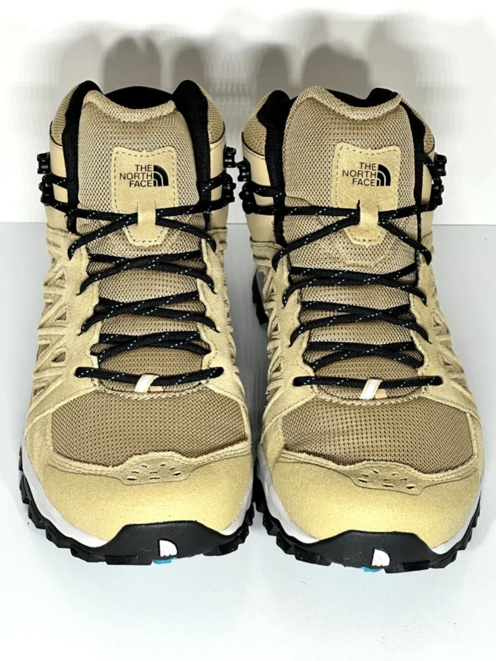North Face Men's Size 11 Truckee Mid Hiking Boots Khaki Stone & Black - NEW